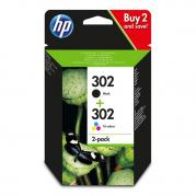 HP 302 COMBO PACK BLACK + COLOR NR.302 X4D37AE ORIGINAL PENTRU HP DESKJET 2130 AIO