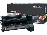 LEXMARK C770N CARTUS TONER MAGENTA RETURN C7700MH 10K ORIGINAL