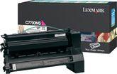 LEXMARK C770N CARTUS TONER MAGENTA RETURN C7700MS 6K ORIGINAL