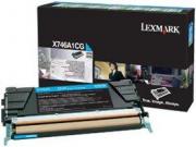 LEXMARK X746DE CARTUS TONER RETURN CYAN X746A1CG 7K ORIGINAL