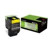 LEXMARK CX510DE CARTUS TONER YELLOW RETURN NR.802XY 80C2XY0 4K ORIGINAL